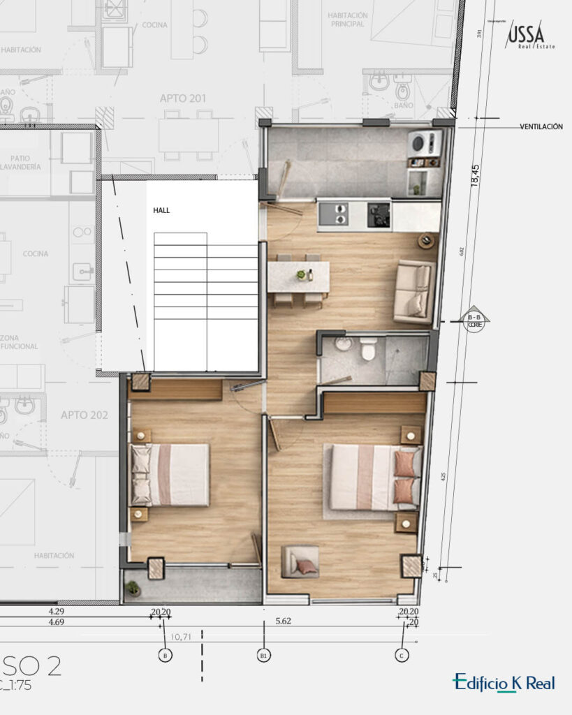 Ubicación General SEGUNDO PISO 203