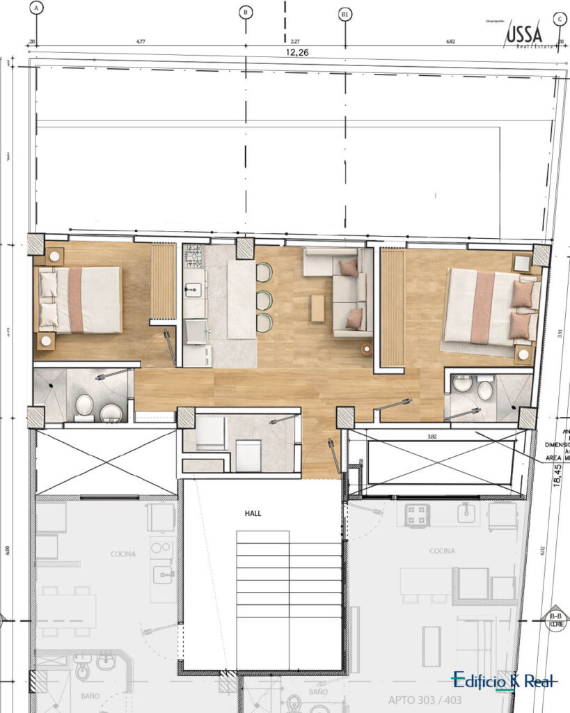 Ubicación General TERCER PISO 301-401